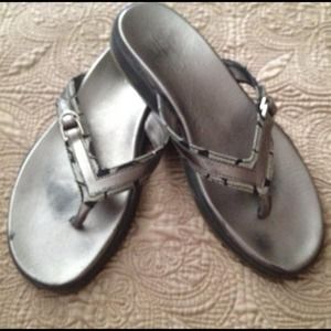 Coach Metallic Slippers
