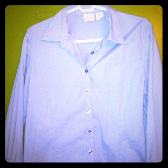 Baby blue collar shirt