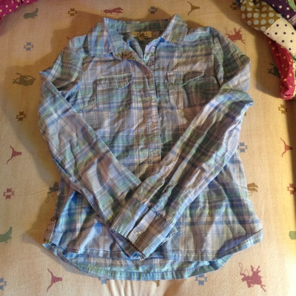 Tops - Plaid shirt size M worn gently