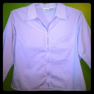 Zipper collar shirt