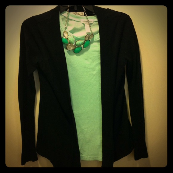 SOLD IN BUNDLE - Open front black cardigan