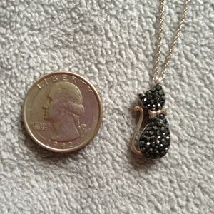 3rd REDUCTION Cat necklace with Swarovski Elements