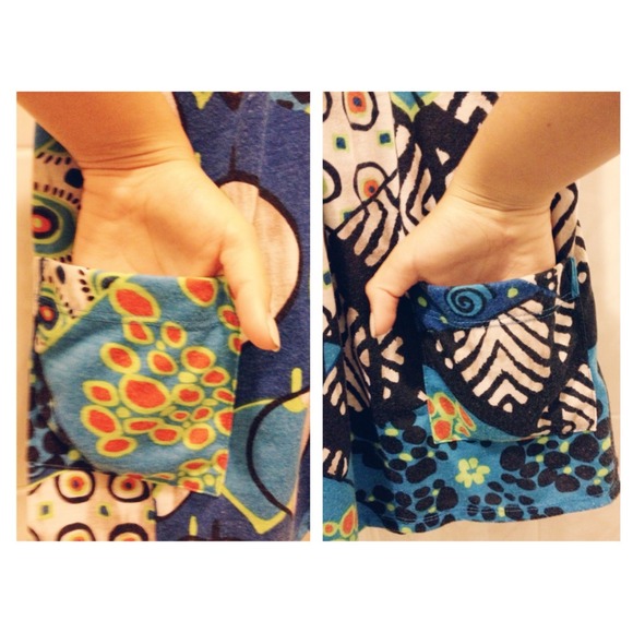 Blue Pattern Tanktop - Picture 3 of 4