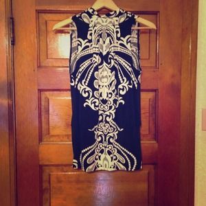 Patterned White House black market halter!