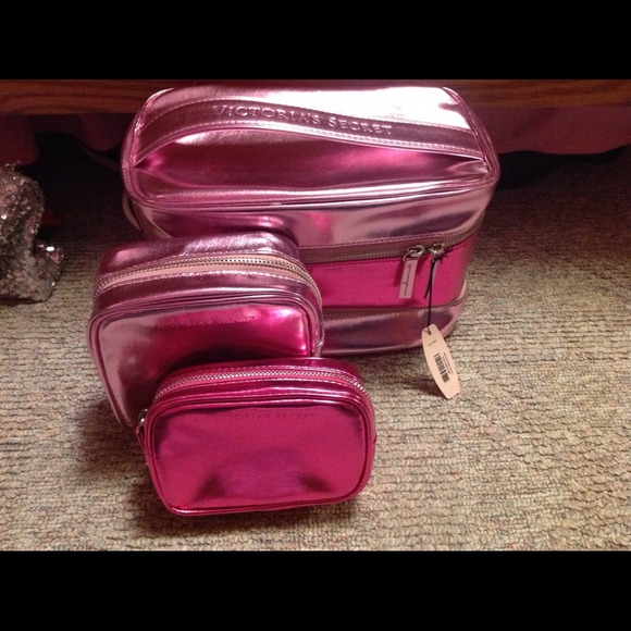 Victorias secret train/makeup case set of 3