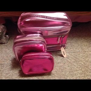 Victorias secret train/makeup case set of 3