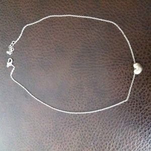 Simple heart chain necklace