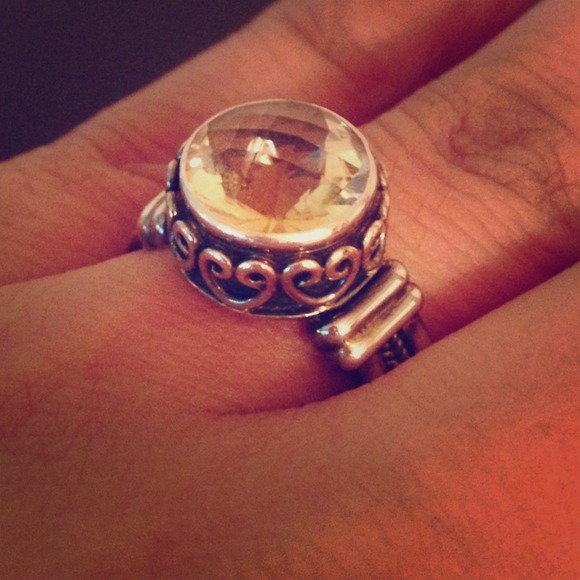 GENUINE CITRINE & .925 SS RING