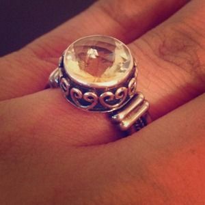 GENUINE CITRINE & .925 SS RING