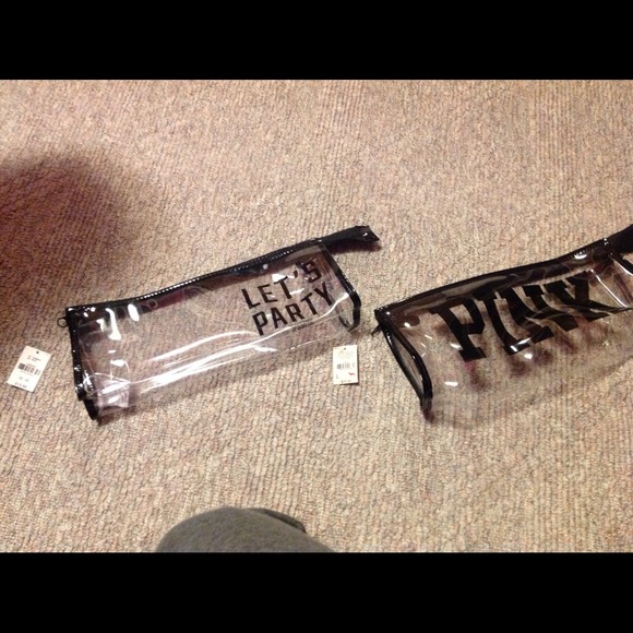 Victorias secret clear case/bags