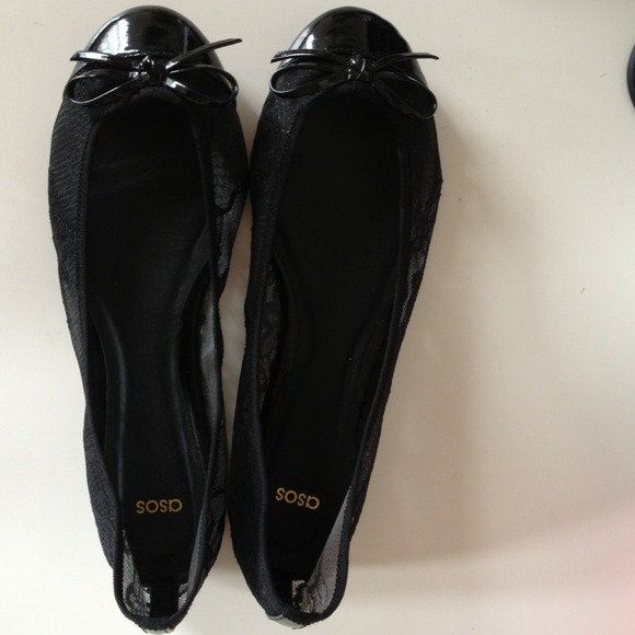 ASOS Lace Bow Ballet Flats-New!
