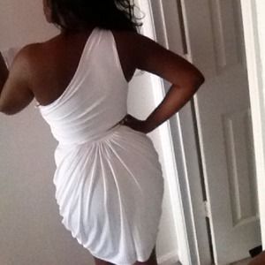 Bebe one shoulder dress