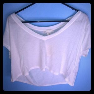 White crop top