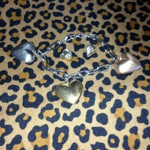 ❤ Heart bracelet and earrings ❤