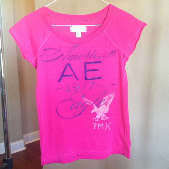 Dark Pink American Eagle T-Shirt