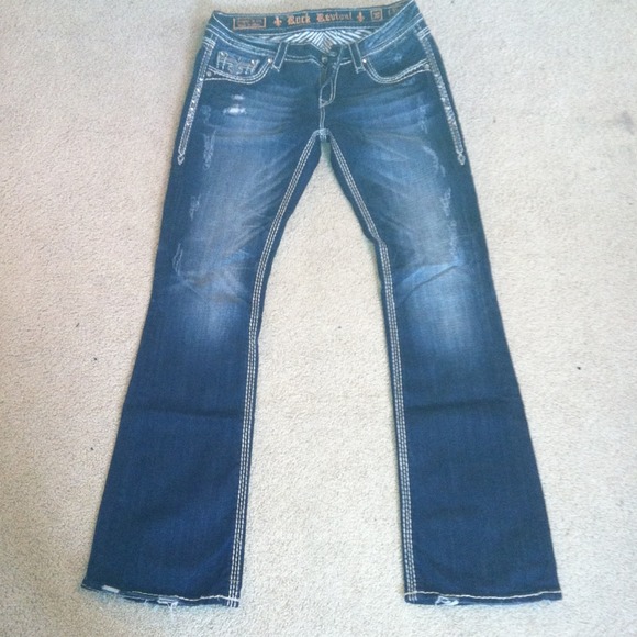 Worn once Rock Revival Vivian boot cut jeans