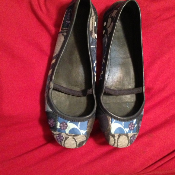 Coach patchwork flats