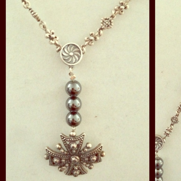 Real silver men's necklace