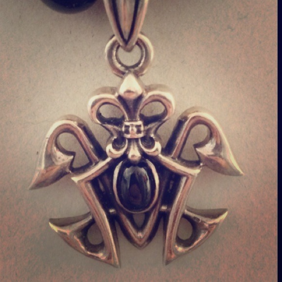 Silver men's necklace