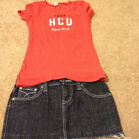 Shirt and skirt