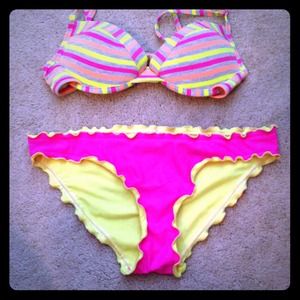 BUNDLED***Neon Bikini and Coach Purse