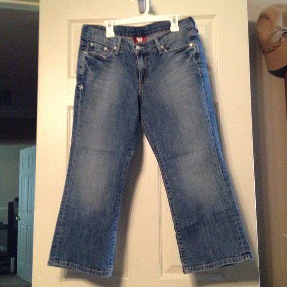 ❗ SOLD Lucky crop jeans.