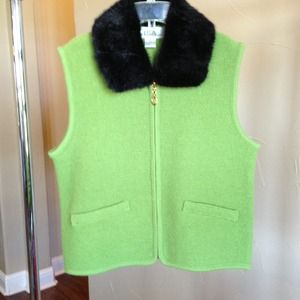 Fur Collared Vest