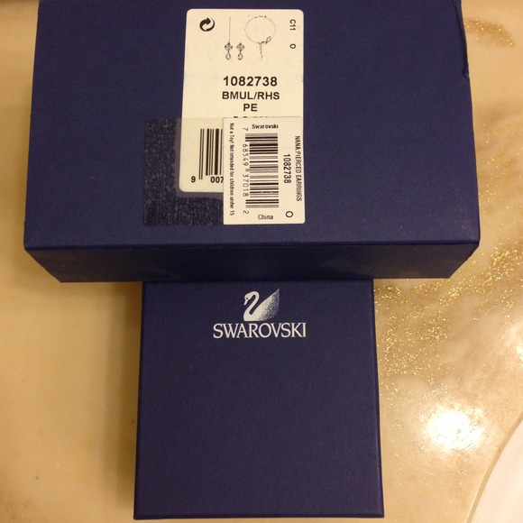 Swarovski Hoop Earrings - could be worn 3 ways. - Picture 2 of 3