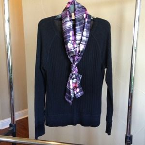 Black lightweight sweater.