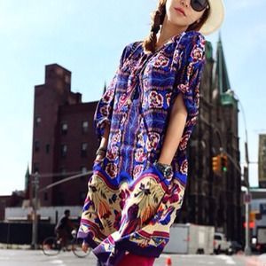 Reduced GORGEOUS Springtime floral tunic dress