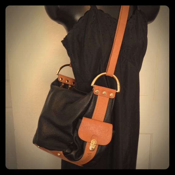 Valentina Black and Tan purse.