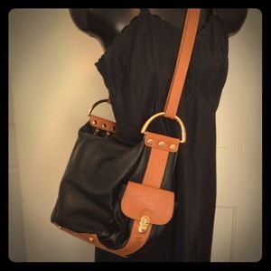 Valentina Black and Tan purse.