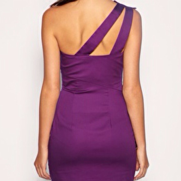 ASOS Folded Origami 1 Shoulder Dress - Picture 2 of 3