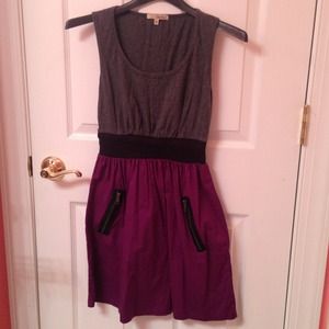 Casual color-blocked dress