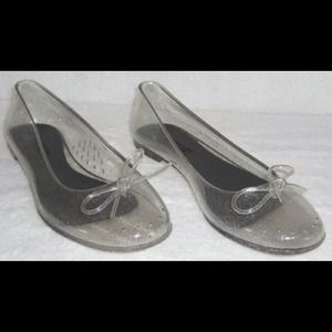 Colin Stuart Clear Plastic Ballet Flats