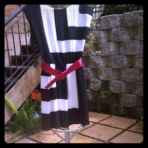 Shades of black, white and pink!