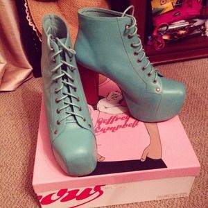 Jeffery Campbell turquoise Litas size 9