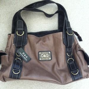 Dolce and Gabbana 2 tone bag with gold, never used