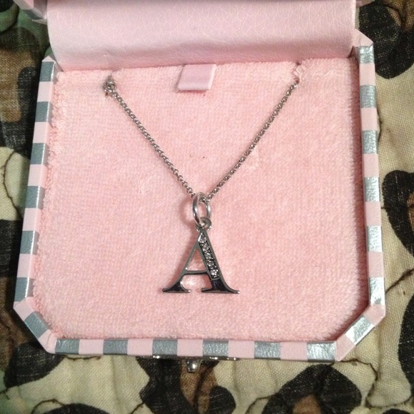 Juicy Couture "A" initial necklace