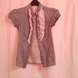 Striped button up shirt