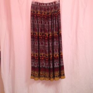 Tribal print maxi skirt