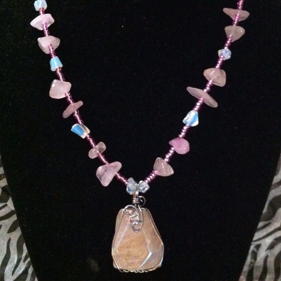 !!SOLD!!       Rainbow Quartz, Rose Quartz