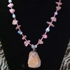 !!SOLD!! Rainbow Quartz, Rose Quartz