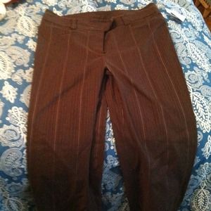 Brown and gold dress pants