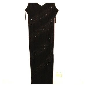 Black sequence Gown