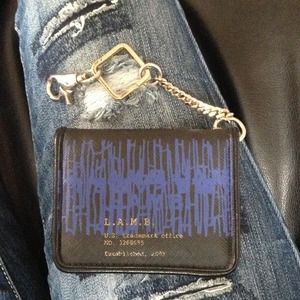 Authentic L.A.M.B. key chain wallet