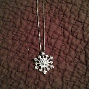 Silver Snowflake Necklace