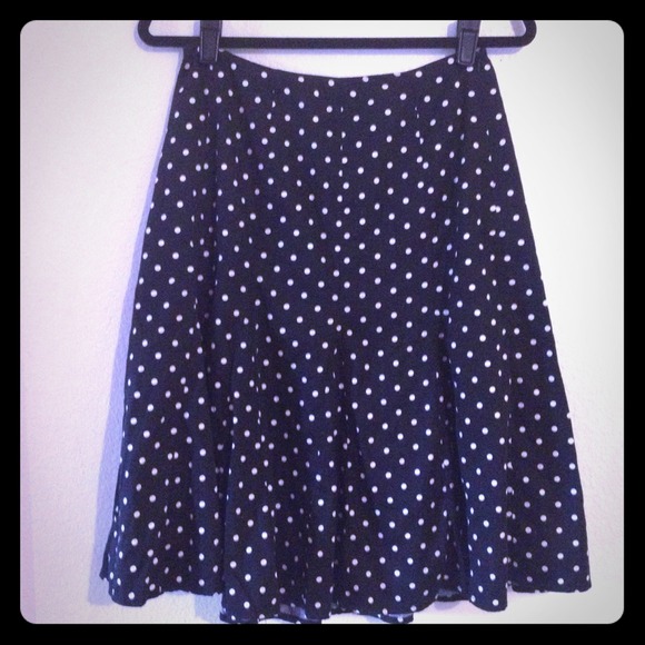 Charter Club Petite  Dresses & Skirts - Black&White Polka Dot Skirt