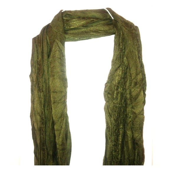 Olive Green Infinity Scarf
