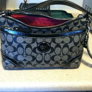 Authentic Coach Signature PVC coated canvas